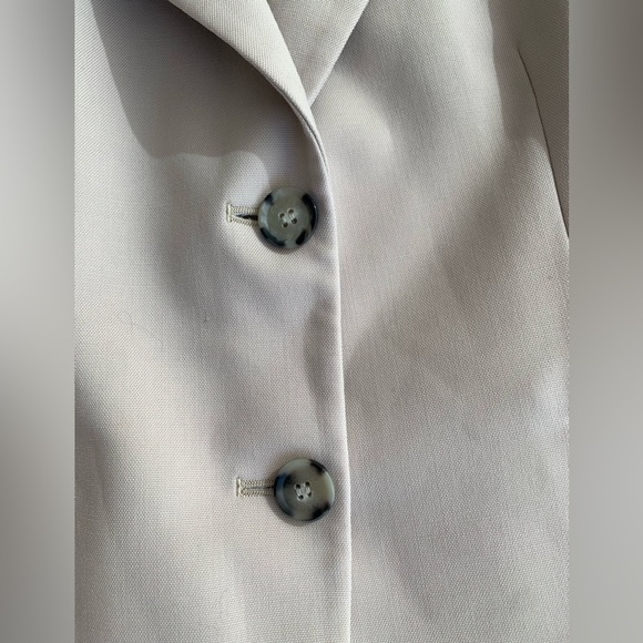 Altuzarra Cream Stretch Wool Two-Button Tailored Blaze - Picture 6 of 8